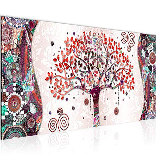 Cuadro Decorativo Gustav Klimt Árbol De La Vida 1 Parte Moderno Cuadro Lienzo no Tejido para Sala Abstract Arte Rosado 004612c