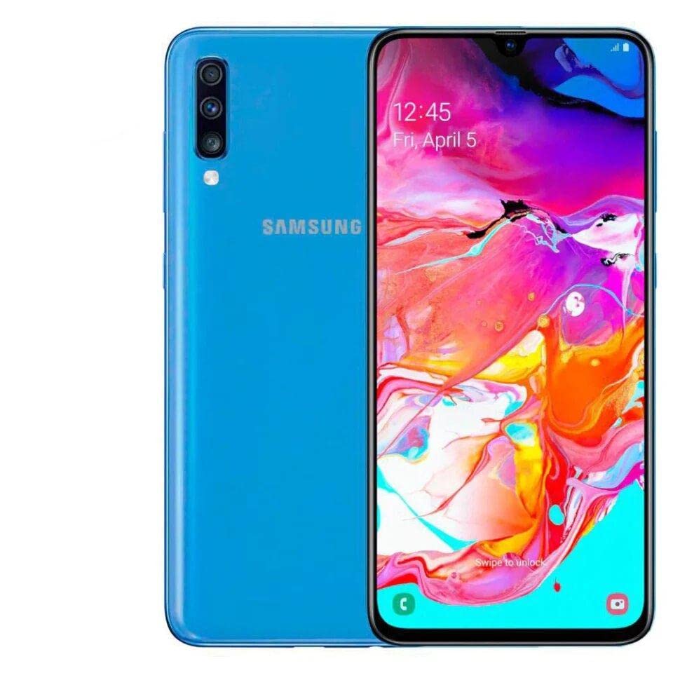 SAMSUNG Galaxy 128 GB A70 / 6 GB SM-A705M / DS 6.7' HD + Infinity-T 4G / LTE Smartphone Desbloqueado de fábrica (International Version) (Azul)