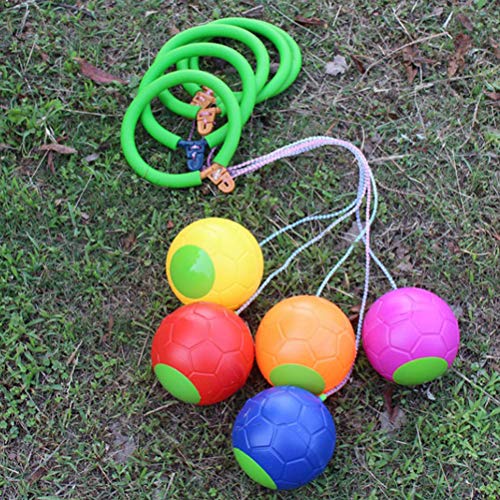 TOYANDONA 4pcs Skip it Toy Skip-A-Long Juguete para Saltar Saltar la Pelota para la Salud y la coordinación de Cardio (Colores aleatorios)