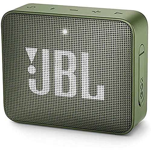 JBL GO 2 - Altavoz inalámbrico portátil con Bluetooth, resistente al agua (IPX7), hasta 5 h de reproducción con sonido de alta fidelidad, verde