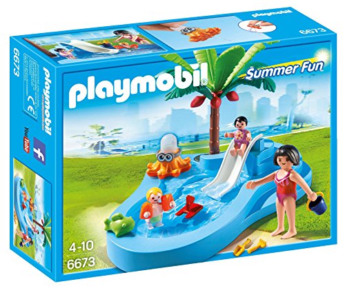 PLAYMOBIL - Piscina para niños con bebé (66730)
