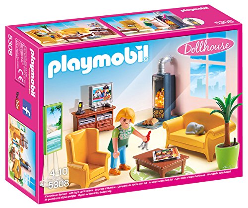Playmobil Sala de Estar con Fuego 5308