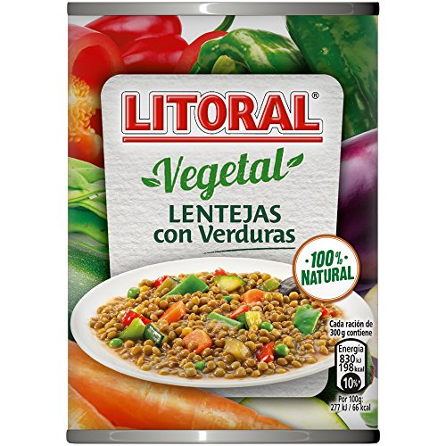 Litoral - Lentejas con Verduras - Pack de 5 x 430 g