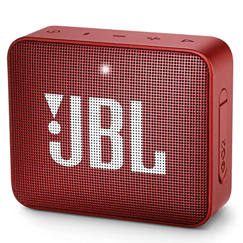 JBL GO 2 - Altavoz portátil con Bluetooth (impermeable), color rojo