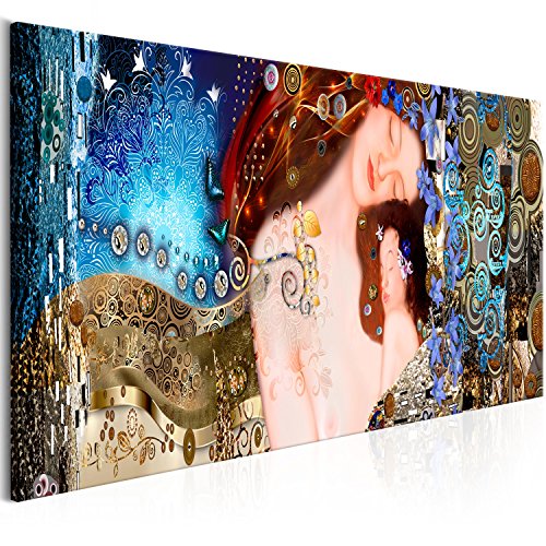 murando Cuadro en Lienzo Gustav Klimt 150x50 cm - 1 parte Impresión en Material Tejido no Tejido Impresión Artística Imagen Gráfica Decoracion de Pared – Abstracción l-A-0015-b-a