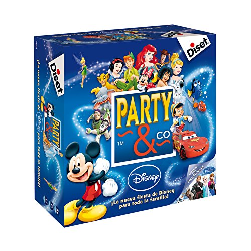 Diset - Party & Co Disney, Juego de mesa familiar multiprueba a partir de 4 años
