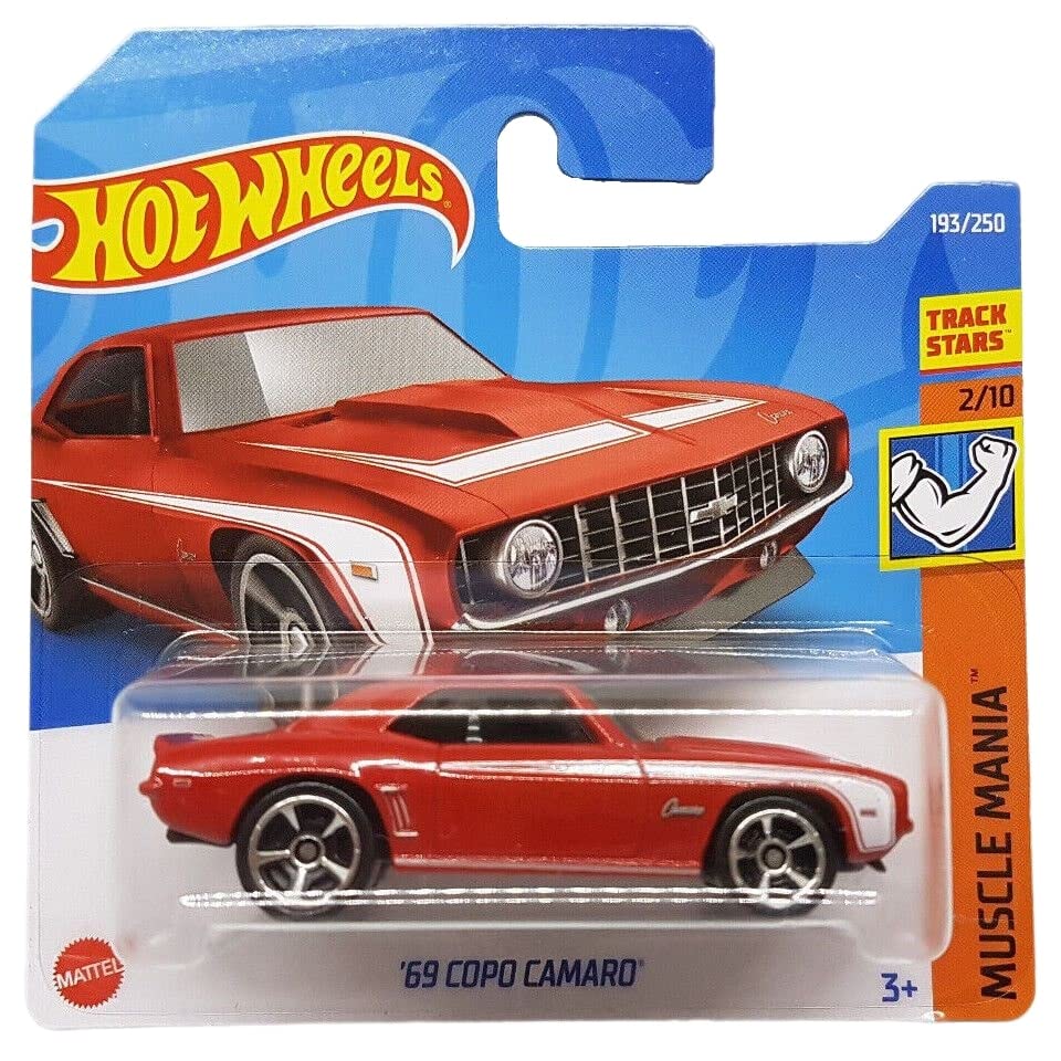 Hot Wheels - ´69 Copo Camaro - Muscle Mania 2/10 - HCV68 - Short Card - GM - Track Stars - Mattel 2022