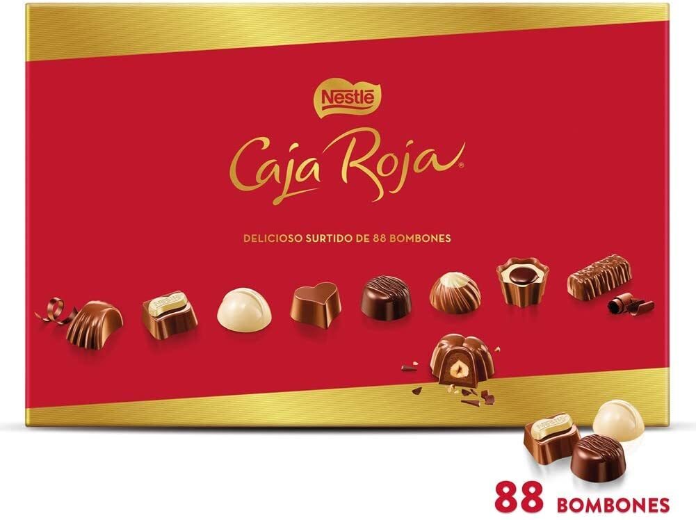 Descubre donde comprar Caja Roja Nestlé 88 Bombones