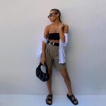 Bermudas Lino Hombre Zara