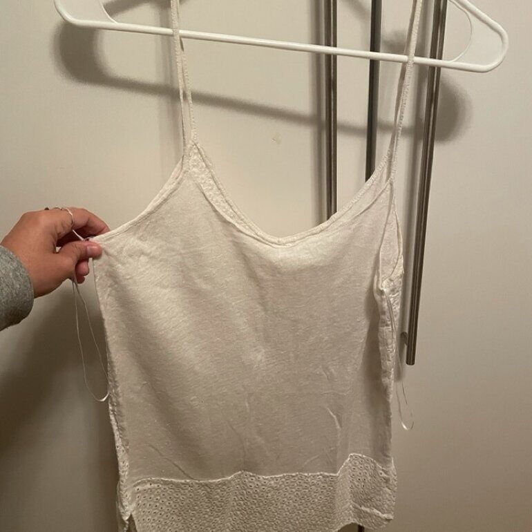 Camiseta Tirantes Blanca Zara