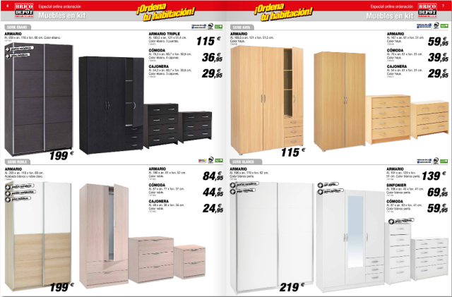Cómodas Bricodepot