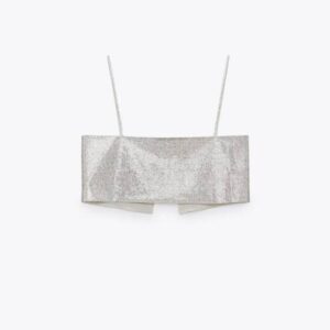 Top Crop Brillos Zara Top Crop Brillos Zara