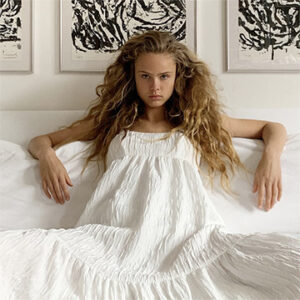 Vestido Blanco Fruncido Zara